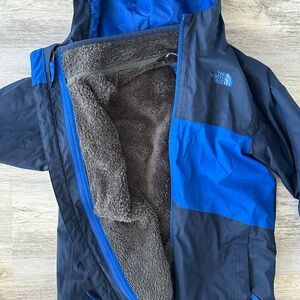 The North Face Kids Blue and Black Jacket